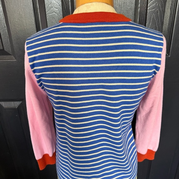 Modcloth Colorblock Sweater 3/4 sleeves - Picture 3 of 11